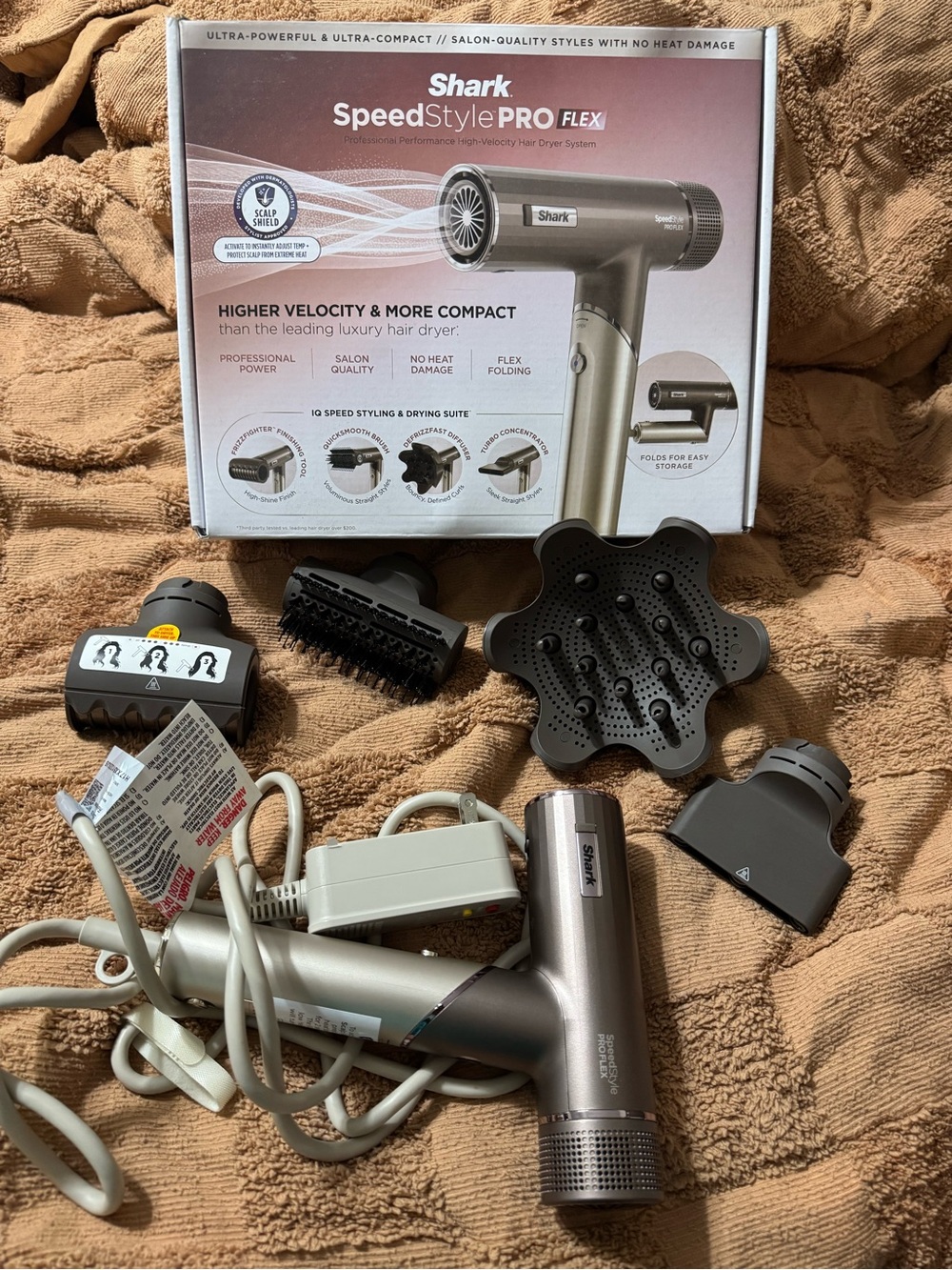 SpeedStyle PRO FLEX Men's Hair Dryer - Metallic Silver